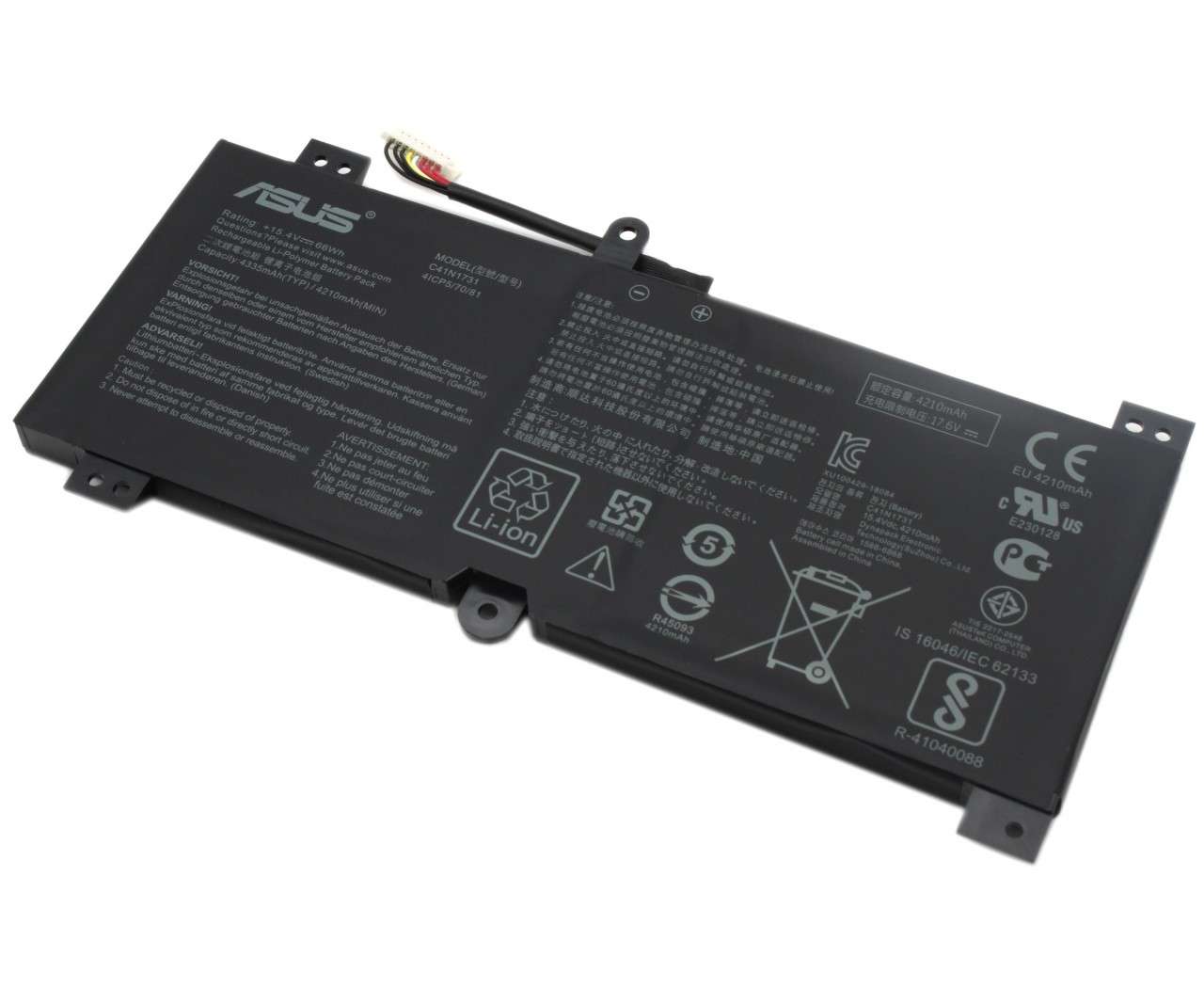 Baterie Asus ROG SCAR II GL504GS Originala 66Wh. Acumulator laptop Asus ...