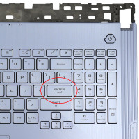 Tastatura Asus 13N1-9BA0N01 Albastra cu Palmrest Albastru cu TouchPad iluminata rgb backlit