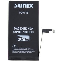 Baterie pentru iPhone 15 High Capacity 3520mAh CALIBRABILA SUNIX