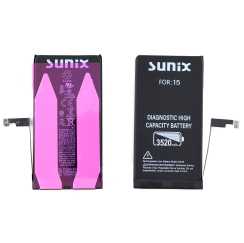 Baterie pentru iPhone 15 High Capacity 3520mAh CALIBRABILA SUNIX