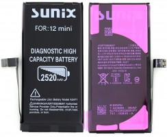 Baterie pentru iPhone 12 Mini High Capacity 2520mAh CALIBRABILA SUNIX