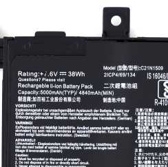 Baterie Asus  0B200-01750700 Oem 38Wh