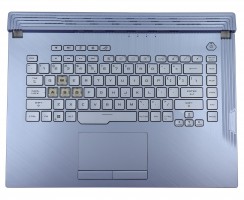 Tastatura Asus 0KNR0-461DUI00 Albastra cu Palmrest Albastru si TouchPad iluminata RGB backlit