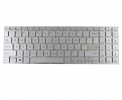Tastatura Argintie Asus VivoBook S533FA iluminata layout US fara rama enter mic