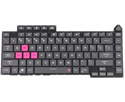 Tastatura Gri Asus ROG Strix G15 G513RS iluminata RGB layout US fara rama enter mic