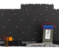 Tastatura Gri Asus ROG Strix G15 G513RS iluminata RGB layout US fara rama enter mic