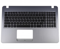 Tastatura Asus 0KNB0-610TUS00 Neagra cu Palmrest Argintiu fara TouchPad