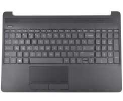 Tastatura HP 7H1970 neagra cu Palmrest negru si Touchpad si Touchpad iluminata backlit
