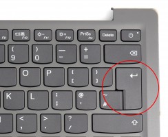 Tastatura Lenovo IdeaPad 720S-13ARR Gri cu Palmrest Gri, Touchpad si Senzor Amprenta iluminata backlit