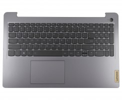 Tastatura Lenovo IdeaPad 3 15IAU7 Gri cu Palmrest Gri si TouchPad iluminata backlit