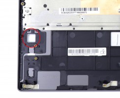 Tastatura Lenovo IdeaPad 720S-15 Gri cu Palmrest Gri, TouchPad si Orificiu Amprenta iluminata backlit