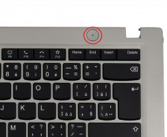 Tastatura Lenovo ThinkPad T495S Neagra cu Palmrest Gri si Orificiu Amprenta iluminata backlit