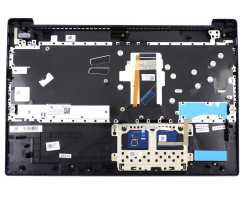Tastatura Lenovo IdeaPad S340-15IIL Gri cu Palmrest Albastru si TouchPad iluminata backlit
