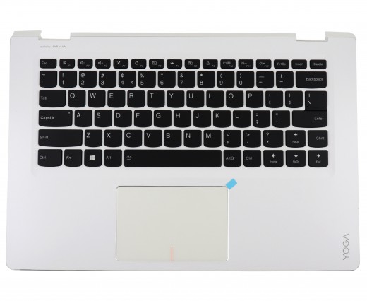 Tastatura Lenovo Yoga 510-14ISK Neagra cu Palmrest Alb cu TouchPad iluminata backlit. Keyboard Lenovo Yoga 510-14ISK Neagra cu Palmrest Alb cu TouchPad. Tastaturi laptop Lenovo Yoga 510-14ISK Neagra cu Palmrest Alb cu TouchPad. Tastatura notebook Lenovo Yoga 510-14ISK Neagra cu Palmrest Alb cu TouchPad