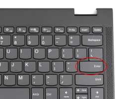 Tastatura Lenovo Yoga C630-13Q50 Type 81JL Gri cu Palmrest Gri fara TouchPad si cu Orificiu Amprenta