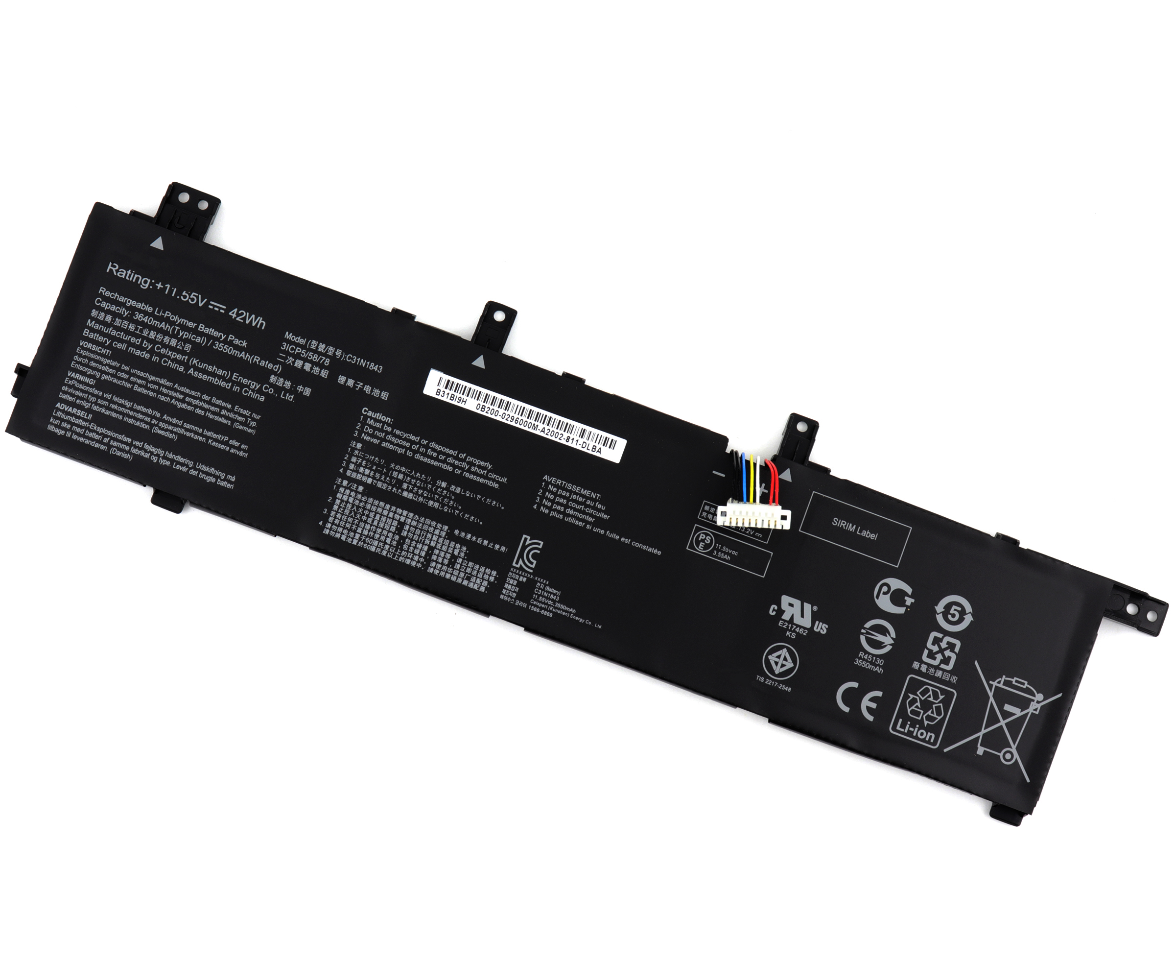 Baterie Asus VivoBook S15 S532FA-BQ141T Oem 42Wh