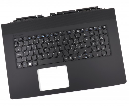 Tastatura Acer NKI151702L Neagra cu Palmrest Negru iluminata backlit. Keyboard Acer NKI151702L Neagra cu Palmrest Negru. Tastaturi laptop Acer NKI151702L Neagra cu Palmrest Negru. Tastatura notebook Acer NKI151702L Neagra cu Palmrest Negru