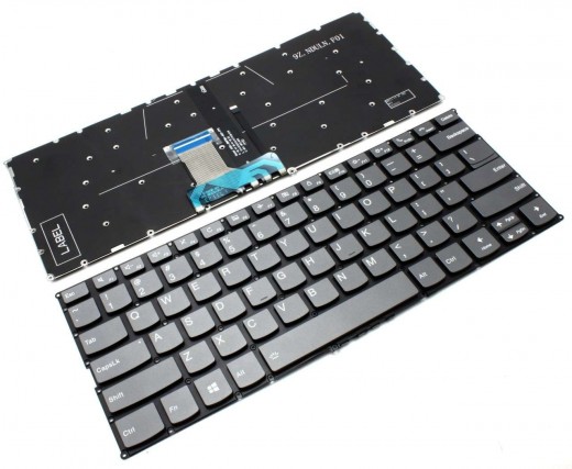 Tastatura Lenovo Yoga 720-13KBR Gri iluminata backlit. Keyboard Lenovo Yoga 720-13KBR Gri. Tastaturi laptop Lenovo Yoga 720-13KBR Gri. Tastatura notebook Lenovo Yoga 720-13KBR Gri