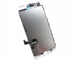 Display iPhone 7 Plus Complet, cu tablita metalica pe spate, conector pentru amprenta si ornamente camera si casca.