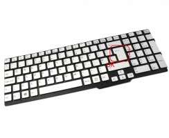 Tastatura Sony Vaio SVS151E1GL argintie iluminata. Keyboard Sony Vaio SVS151E1GL. Tastaturi laptop Sony Vaio SVS151E1GL. Tastatura notebook Sony Vaio SVS151E1GL