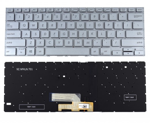 Tastatura Asus Zenbook Flip 14 UM462FA Gri iluminata. Keyboard Asus Zenbook Flip 14 UM462FA. Tastaturi laptop Asus Zenbook Flip 14 UM462FA. Tastatura notebook Asus Zenbook Flip 14 UM462FA