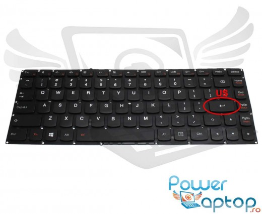 Tastatura Lenovo Yoga 4 Pro iluminata. Keyboard Lenovo Yoga 4 Pro. Tastaturi laptop Lenovo Yoga 4 Pro. Tastatura notebook Lenovo Yoga 4 Pro