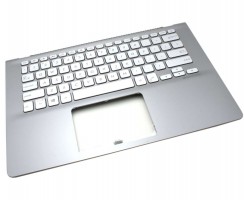 Tastatura Asus VivoBook S14 S4300UN Argintie cu Palmrest Gri iluminata backlit. Keyboard Asus VivoBook S14 S4300UN Argintie cu Palmrest Gri. Tastaturi laptop Asus VivoBook S14 S4300UN Argintie cu Palmrest Gri. Tastatura notebook Asus VivoBook S14 S4300UN Argintie cu Palmrest Gri