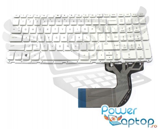 Tastatura HP  15-H alba. Keyboard HP  15-H. Tastaturi laptop HP  15-H. Tastatura notebook HP  15-H