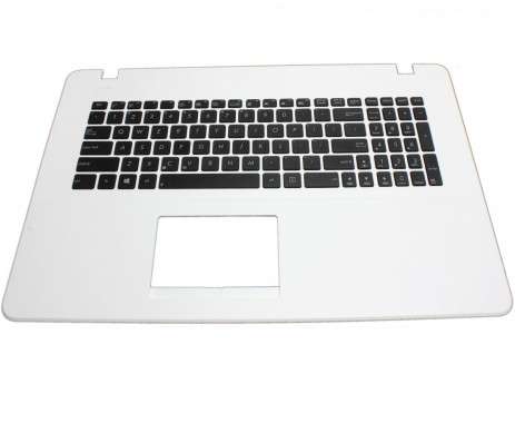 Tastatura Asus X751LN neagra cu Palmrest alb. Keyboard Asus X751LN neagra cu Palmrest alb. Tastaturi laptop Asus X751LN neagra cu Palmrest alb. Tastatura notebook Asus X751LN neagra cu Palmrest alb