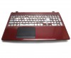 Palmrest Acer Aspire E1 532P. Carcasa Superioara Acer Aspire E1 532P Visiniu cu touchpad inclus