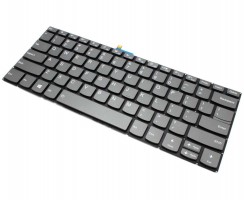Tastatura Lenovo PK131YM1B00 Neagra cu Taste Gri iluminata backlit. Keyboard Lenovo PK131YM1B00 Neagra cu Taste Gri. Tastaturi laptop Lenovo PK131YM1B00 Neagra cu Taste Gri. Tastatura notebook Lenovo PK131YM1B00 Neagra cu Taste Gri