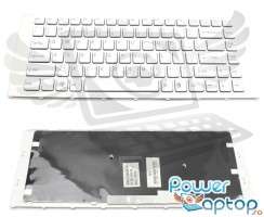 Tastatura Sony Vaio VPC EA alba. Keyboard Sony Vaio VPC EA alba. Tastaturi laptop Sony Vaio VPC EA alba. Tastatura notebook Sony Vaio VPC EA alba