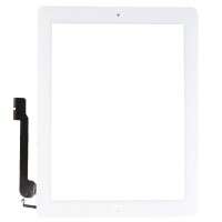 Digitizer Touchscreen Apple iPad 4 A160 cu buton home si adeziv Alb. Geam Sticla Tableta Apple iPad 4 A1460 cu buton home si adeziv Alb