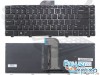 Tastatura Dell Inspiron 5421 iluminata backlit. Keyboard Dell Inspiron 5421 iluminata backlit. Tastaturi laptop Dell Inspiron 5421 iluminata backlit. Tastatura notebook Dell Inspiron 5421 iluminata backlit