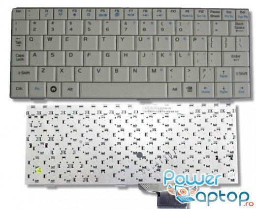 Tastatura Asus Eee PC 900AX alba. Keyboard Asus Eee PC 900AX alba. Tastaturi laptop Asus Eee PC 900AX alba. Tastatura notebook Asus Eee PC 900AX alba