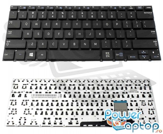 Tastatura Samsung  NP535U3C neagra. Keyboard Samsung  NP535U3C. Tastaturi laptop Samsung  NP535U3C. Tastatura notebook Samsung  NP535U3C