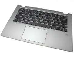 Tastatura Lenovo Yoga 530-14ARR Neagra cu Palmrest Argintiu iluminata backlit. Keyboard Lenovo Yoga 530-14ARR Neagra cu Palmrest Argintiu. Tastaturi laptop Lenovo Yoga 530-14ARR Neagra cu Palmrest Argintiu. Tastatura notebook Lenovo Yoga 530-14ARR Neagra cu Palmrest Argintiu