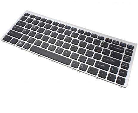 Tastatura Sony Vaio VGN-FW378DH neagra cu rama gri. Keyboard Sony Vaio VGN-FW378DH neagra cu rama gri. Tastaturi laptop Sony Vaio VGN-FW378DH neagra cu rama gri. Tastatura notebook Sony Vaio VGN-FW378DH neagra cu rama gri