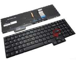 Tastatura Lenovo SN21B43963 Neagra cu Iluminare Alba. Keyboard Lenovo SN21B43963. Tastaturi laptop Lenovo SN21B43963. Tastatura notebook Lenovo SN21B43963