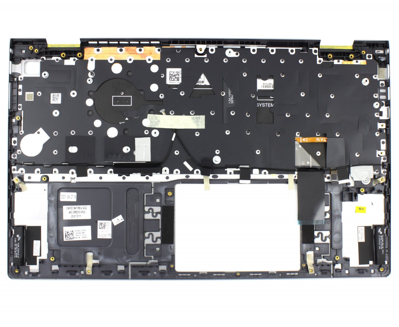 Tastatura Dell Inspiron 5515 Gri cu Palmrest Gri fara TouchPad iluminata backlit image1