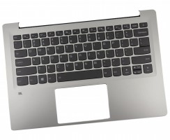 Tastatura Lenovo 5CB0N79710 Gri cu Palmrest Argintiu fara Amprenta iluminata backlit. Keyboard Lenovo 5CB0N79710 Gri cu Palmrest Argintiu fara Amprenta. Tastaturi laptop Lenovo 5CB0N79710 Gri cu Palmrest Argintiu fara Amprenta. Tastatura notebook Lenovo 5CB0N79710 Gri cu Palmrest Argintiu fara Amprenta