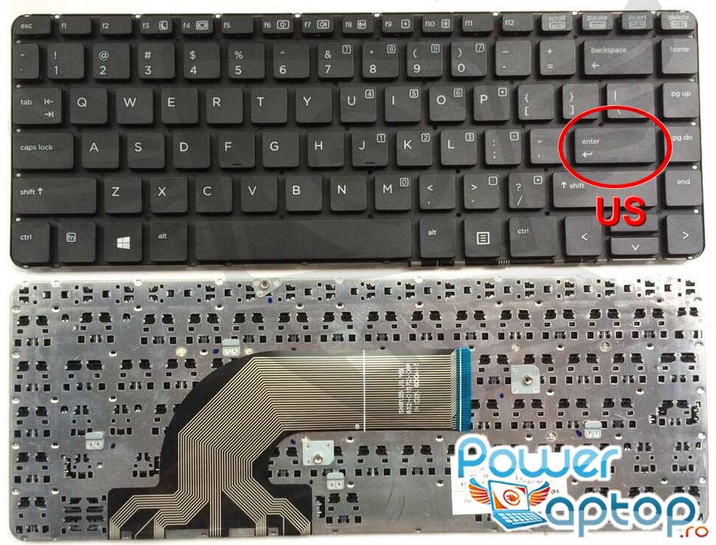 Tastatura HP ProBook 640 G1 layout US fara rama enter mic