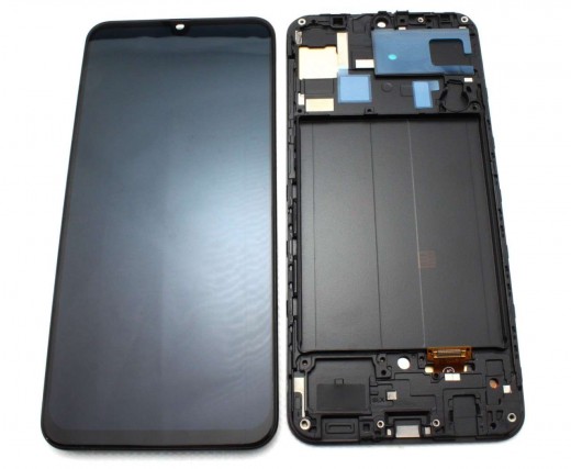 Display Samsung Galaxy A30 A305 Oled cu Rama Black Negru. Ecran Samsung Galaxy A30 A305 Oled cu Rama Black Negru