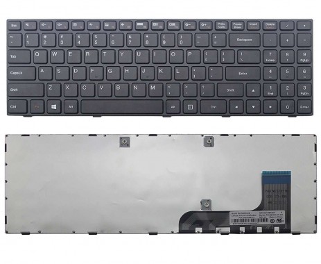 Tastatura Lenovo Ideapad 100 15iby Neagra Tastatura Laptop Lenovo Ideapad 100 15iby Layout Standard Us Sau Uk Cu Rama Pret Keyboard Laptop Ideapad 100 15iby Ieftin 105 Lei