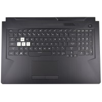 Tastatura Asus TUF FX706HE Neagra cu Palmrest Negru cu TouchPad iluminata backlit. Keyboard Asus TUF FX706HE Neagra cu Palmrest Negru cu TouchPad. Tastaturi laptop Asus TUF FX706HE Neagra cu Palmrest Negru cu TouchPad. Tastatura notebook Asus TUF FX706HE Neagra cu Palmrest Negru cu TouchPad