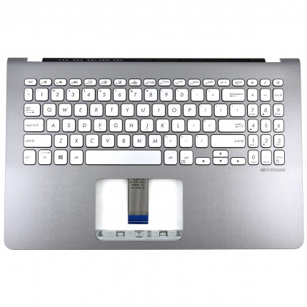 Tastatura Asus 13NB0IA7P03111 Argintie cu Palmrest Gri fara TouchPad iluminata backlit. Keyboard Asus 13NB0IA7P03111 Argintie cu Palmrest Gri fara TouchPad. Tastaturi laptop Asus 13NB0IA7P03111 Argintie cu Palmrest Gri fara TouchPad. Tastatura notebook Asus 13NB0IA7P03111 Argintie cu Palmrest Gri fara TouchPad