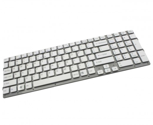 Tastatura Sony Vaio VPC EC3BFX alba. Keyboard Sony Vaio VPC EC3BFX. Tastaturi laptop Sony Vaio VPC EC3BFX. Tastatura notebook Sony Vaio VPC EC3BFX