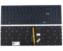 Tastatura Lenovo IdeaPad L340-15 Neagra cu margini albastre iluminata backlit. Keyboard Lenovo IdeaPad L340-15 Neagra cu margini albastre. Tastaturi laptop Lenovo IdeaPad L340-15 Neagra cu margini albastre. Tastatura notebook Lenovo IdeaPad L340-15 Neagra cu margini albastre