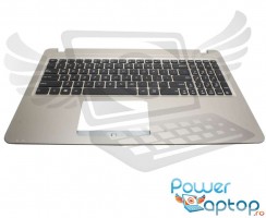 Tastatura Asus  90NB0B03-R30690 neagra cu Palmrest auriu. Keyboard Asus  90NB0B03-R30690 neagra cu Palmrest auriu. Tastaturi laptop Asus  90NB0B03-R30690 neagra cu Palmrest auriu. Tastatura notebook Asus  90NB0B03-R30690 neagra cu Palmrest auriu