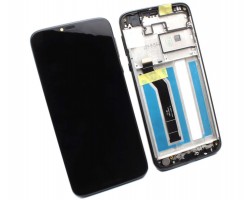 Ansamblu Display LCD  + Touchscreen Motorola Moto G7 Power XT1955 Original Service Pack cu Rama Neagra. Modul Ecran + Digitizer Motorola Moto G7 Power XT1955 Original Service Pack cu Rama Neagra